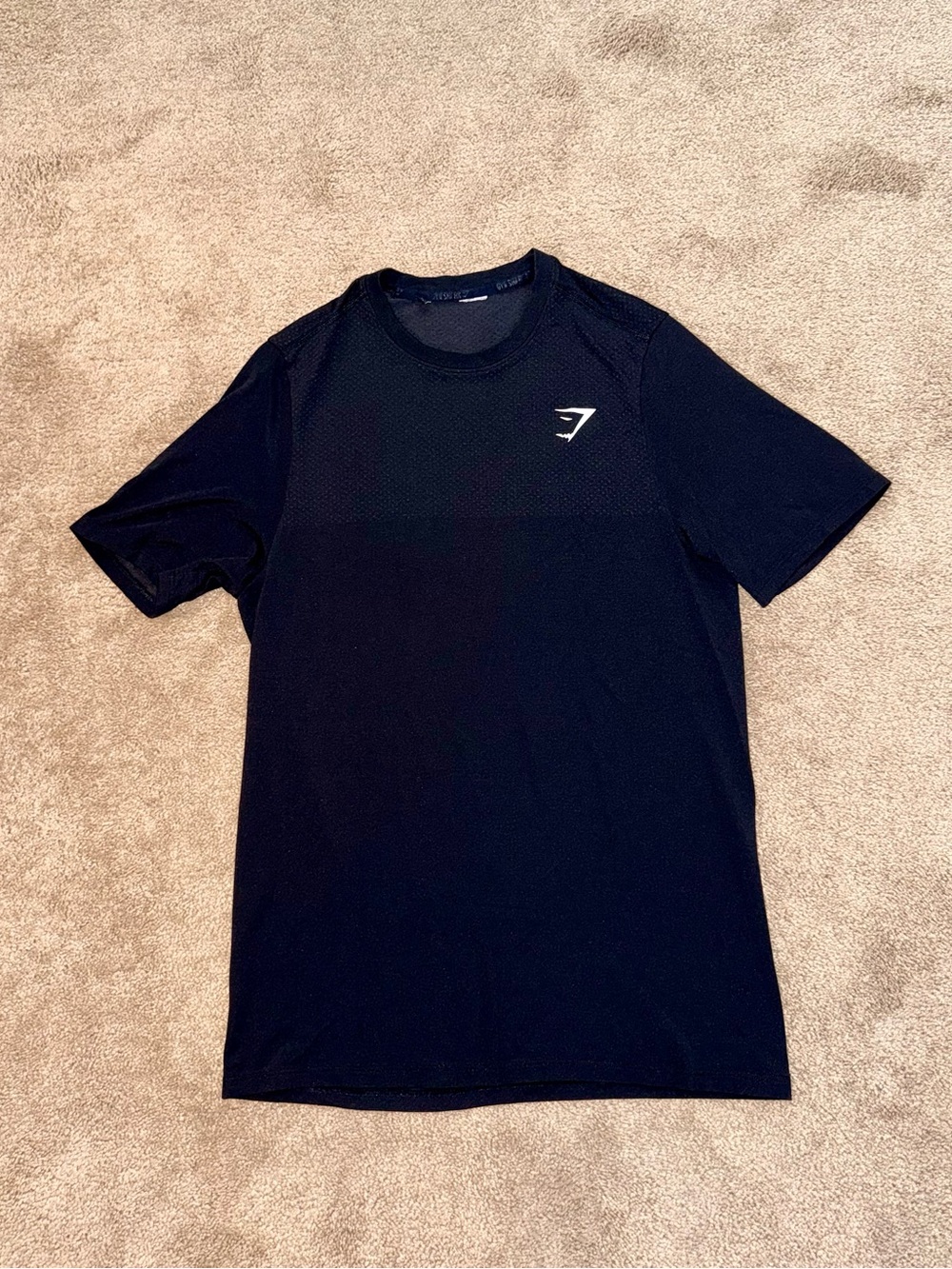 Gymshark Black Mesh Ventilated Performance Training Shirt Men's Medium